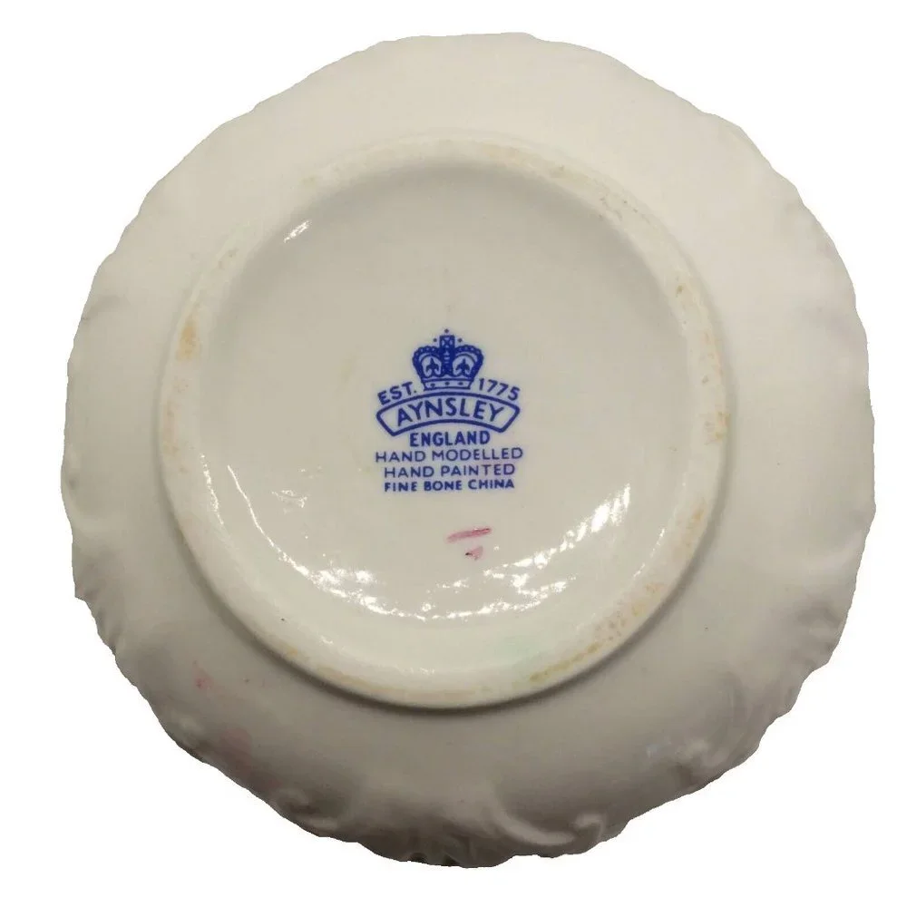 Aynsley Floral China Taper Candle Holder